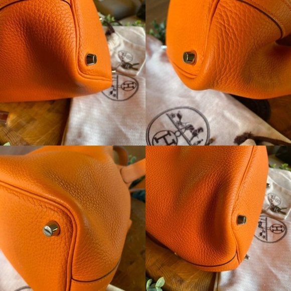 SOLD Hermes Clemence Picotin Lock 22 Leather Satchel - Picture 9 of 12